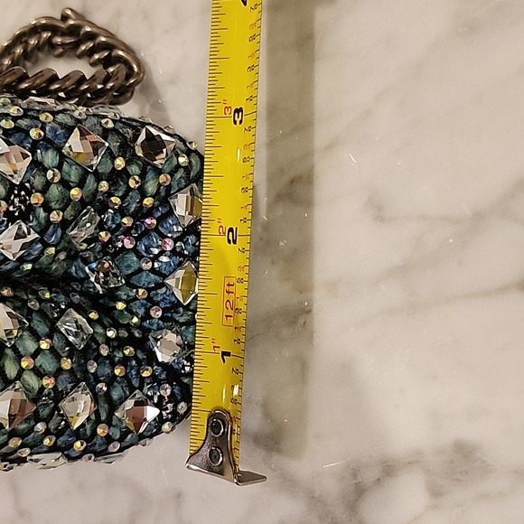 NWT Kurt Geiger London Elegant Blue/Teal Beaded Handbag - Picture 14 of 15